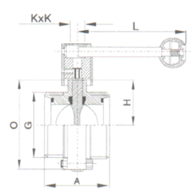 BUTTERFLY VALVE (UNION) (INOX)