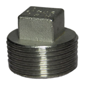 SQUARE PLUG (HOLLOW) (INOX)