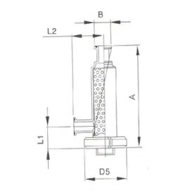 INLINE FILTER (ANGLE TYPE) (INOX)