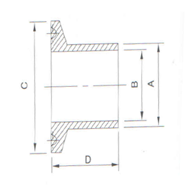 TC FERRULE WELD END (16MM LONG) (H.S.I)